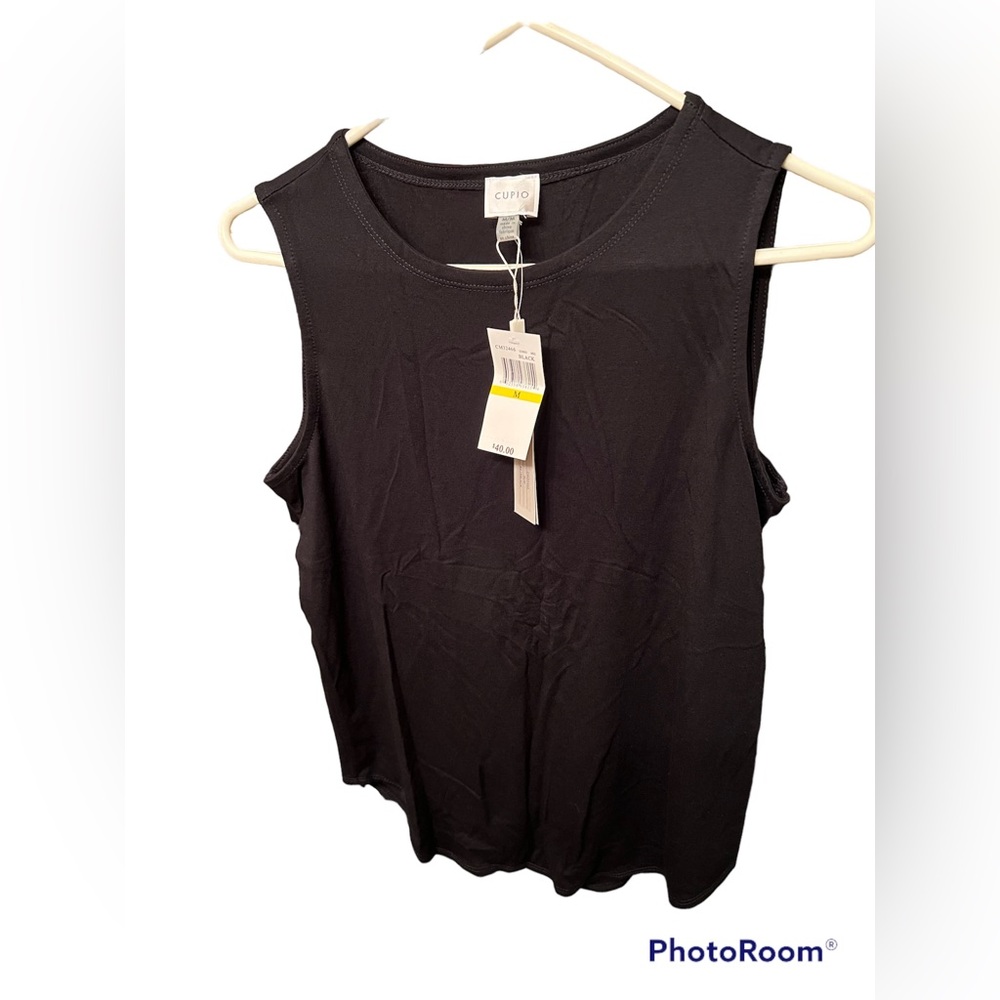 Cupio Black Tank Top